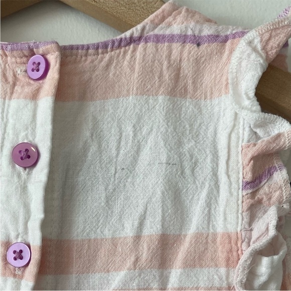 Linen blend baby dress. Size 12 Months - Picture 4 of 7
